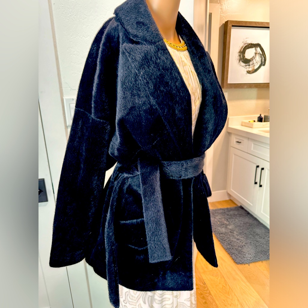 Brand New Fuzzy Armani Coat